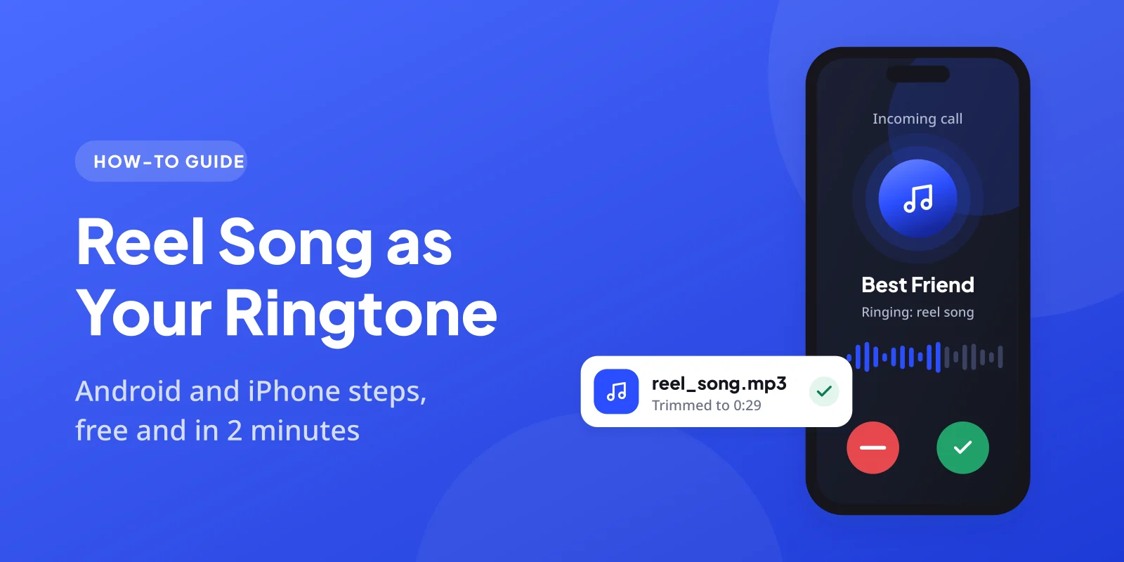Set an Instagram reel song as ringtone on Android and iPhone